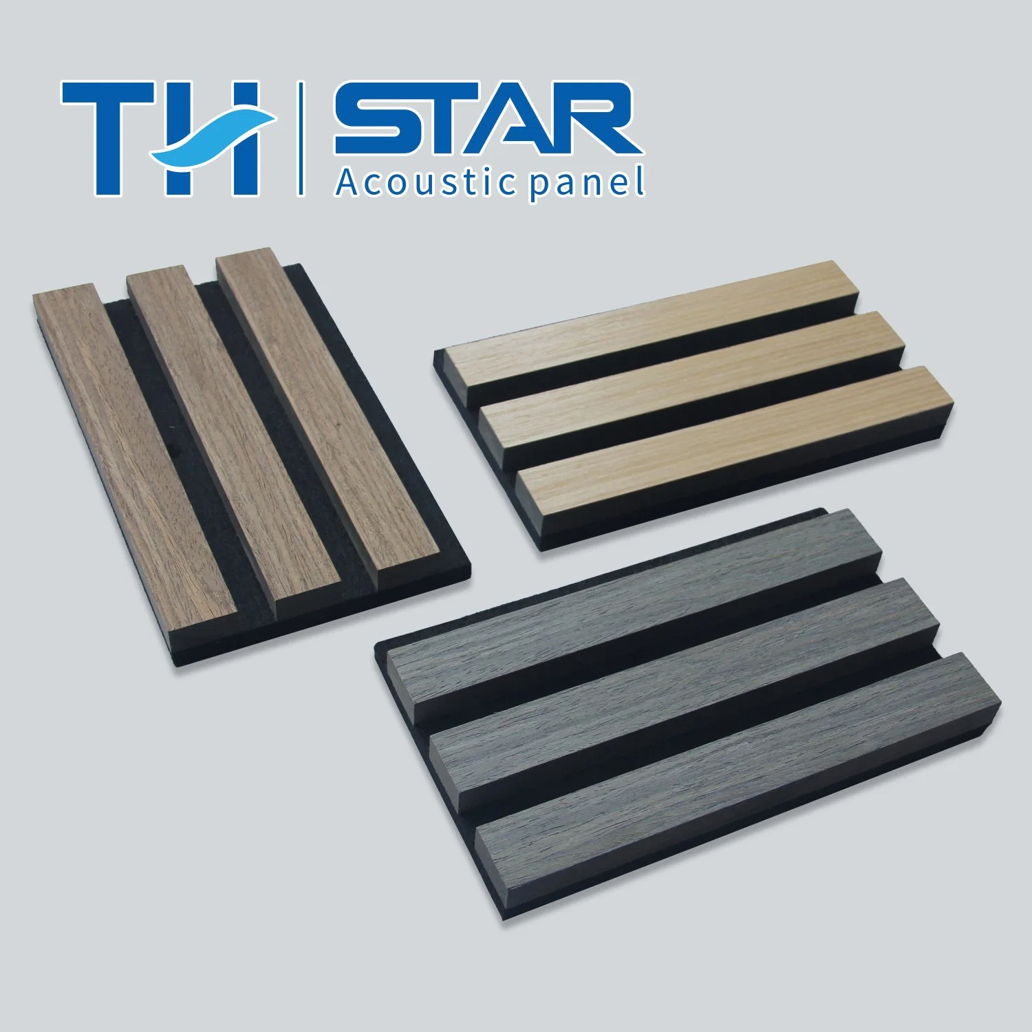 High Density Polyester Pet MDF Wall Sound Slat Wooden Decorate Acoustic Panels Walls Panel in Rooms Wooden Slat Panel