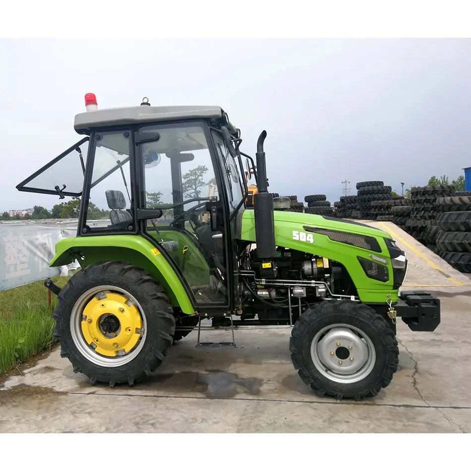 CE Certificate 2 Wheeled Garden Tractor 50 HP Customized Color Compact Farm Diesel 4WD Tractors