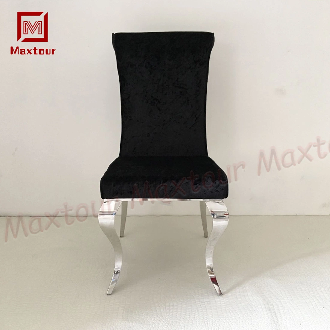 Dining Furniture Home Black Velvet Dining Chair Meeting Chair for Home Living Room