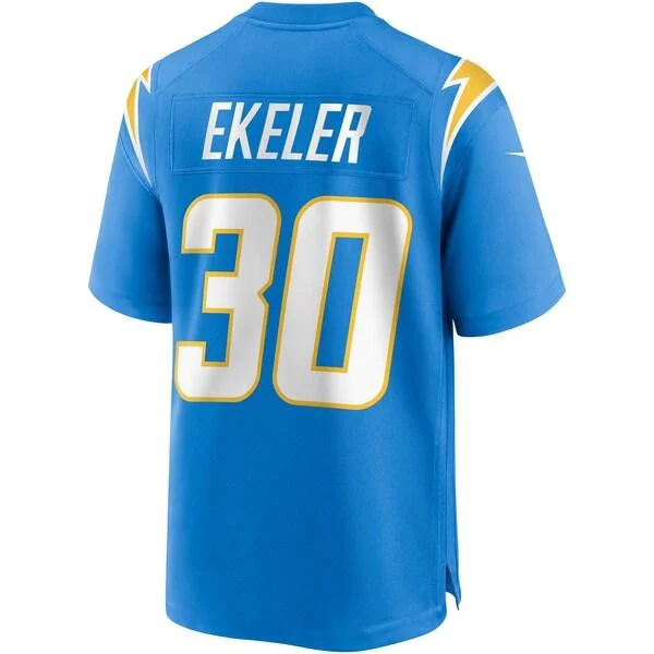 Haut broderie Los Angels #30 Austin Ekeler Stitched American football Jersey