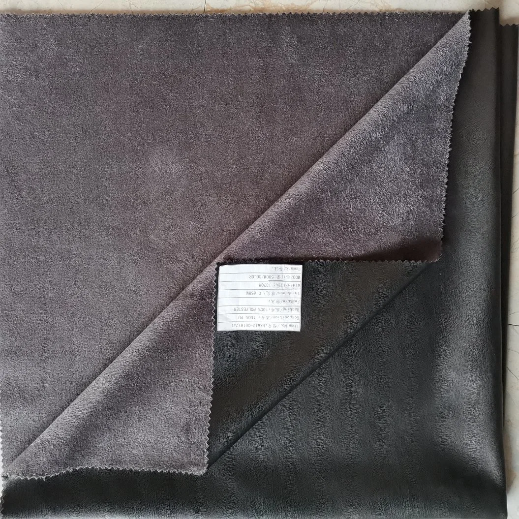 Suede Backing PU Leather with DMF Free