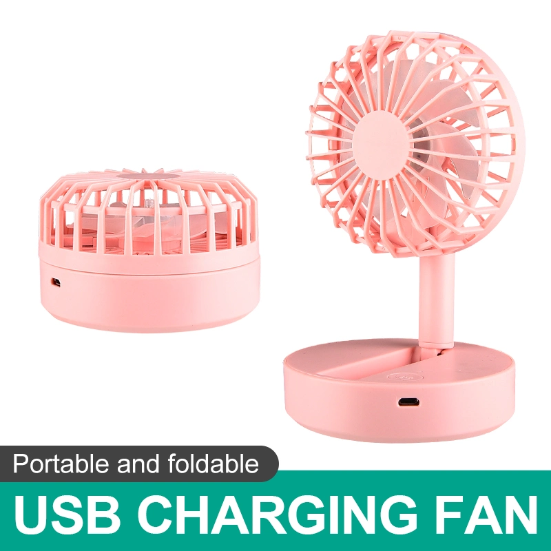 Pilha recarregável USB portátil do aluno pequeno ventilador de dobragem eléctrica