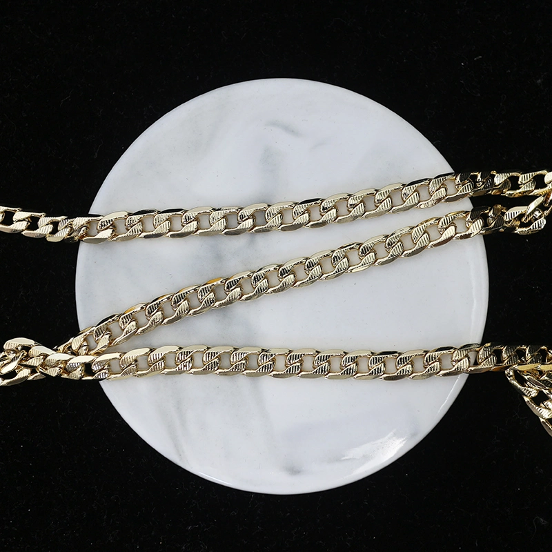 Wholesale/Supplier Custom Stainless Steel Plated 14K 18K Gold Vermeil Thin Rope Chain Necklace Rope Gold Chain