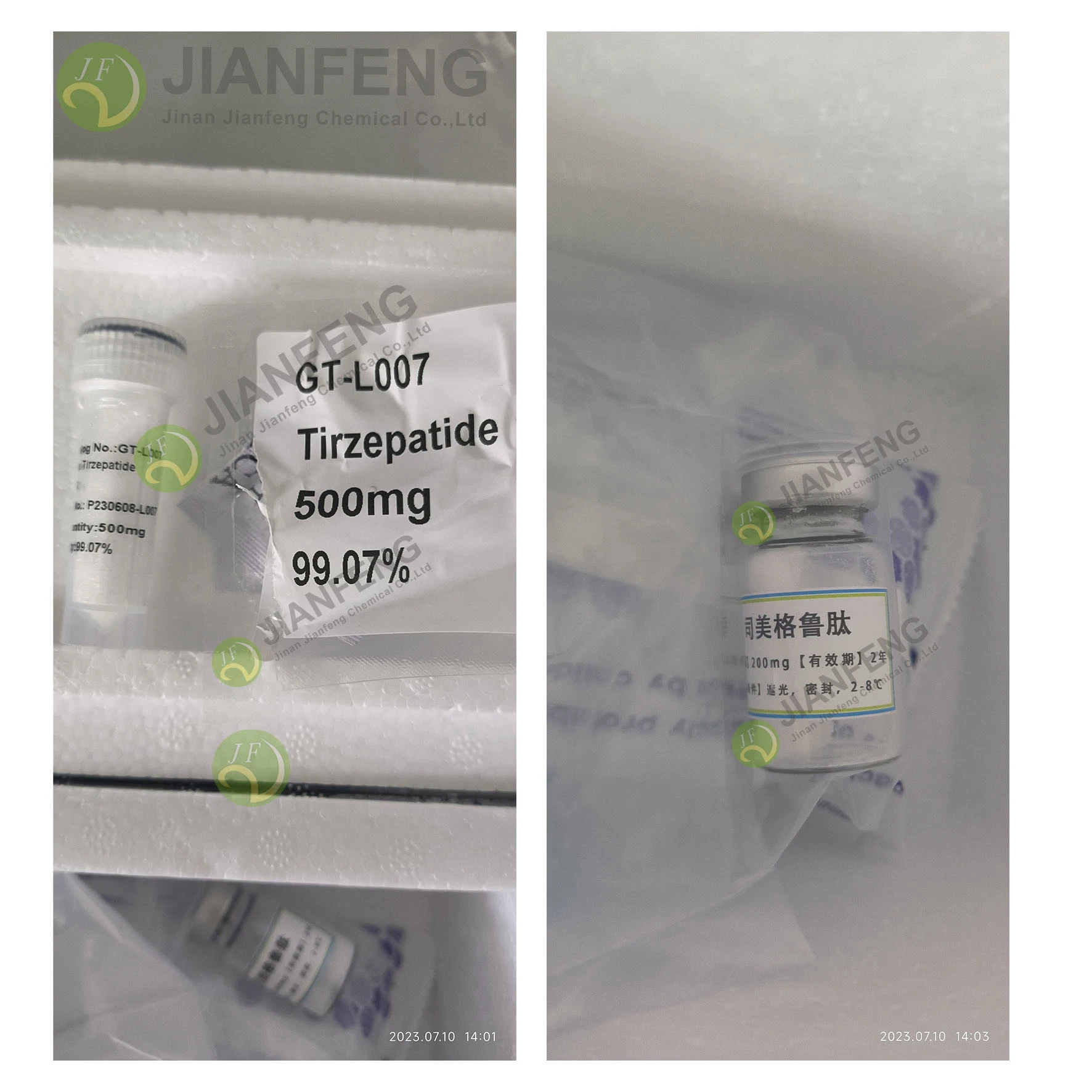 Jianfeng Chemical Supply Retatrutide Gpl-1 Peptide Tirzepatide