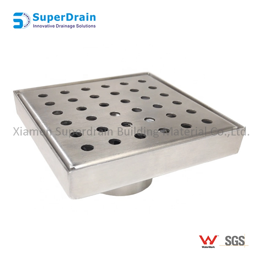 Factory Wholesale/Supplier Kitchen Stainless Steel Square Floor Drain with Filter