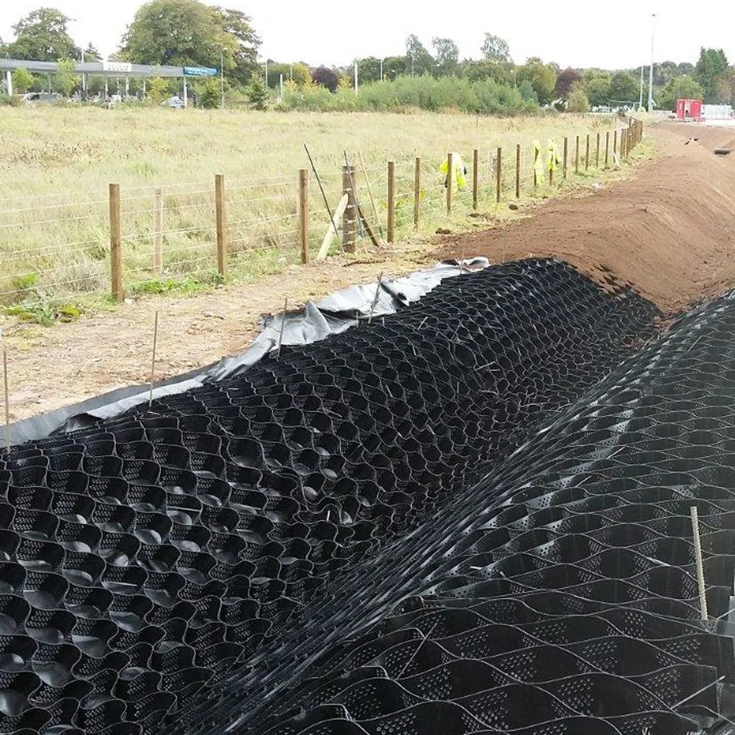 Virgin Material Geocell Plastic Gravel Grid Retaining Wall for Protect Roads Embankments