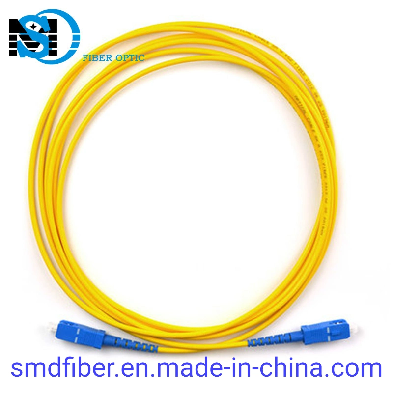 Fiber Optic OS2 LSZH PVC Ofnr Sx Sm Sc/Upc Connector Cable