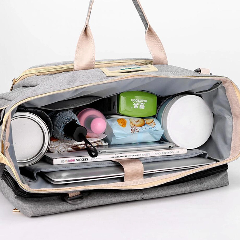حقيبة حفاضة للأطفال مع سرير سفر قابل للطي مدمج متعدد الأغراض قابل للطي المرتبة Wb15140