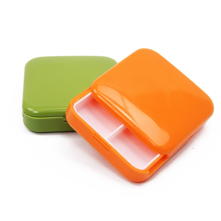 PP Custom Medical Square Shape Packaging Monthly Plastic Pill Box