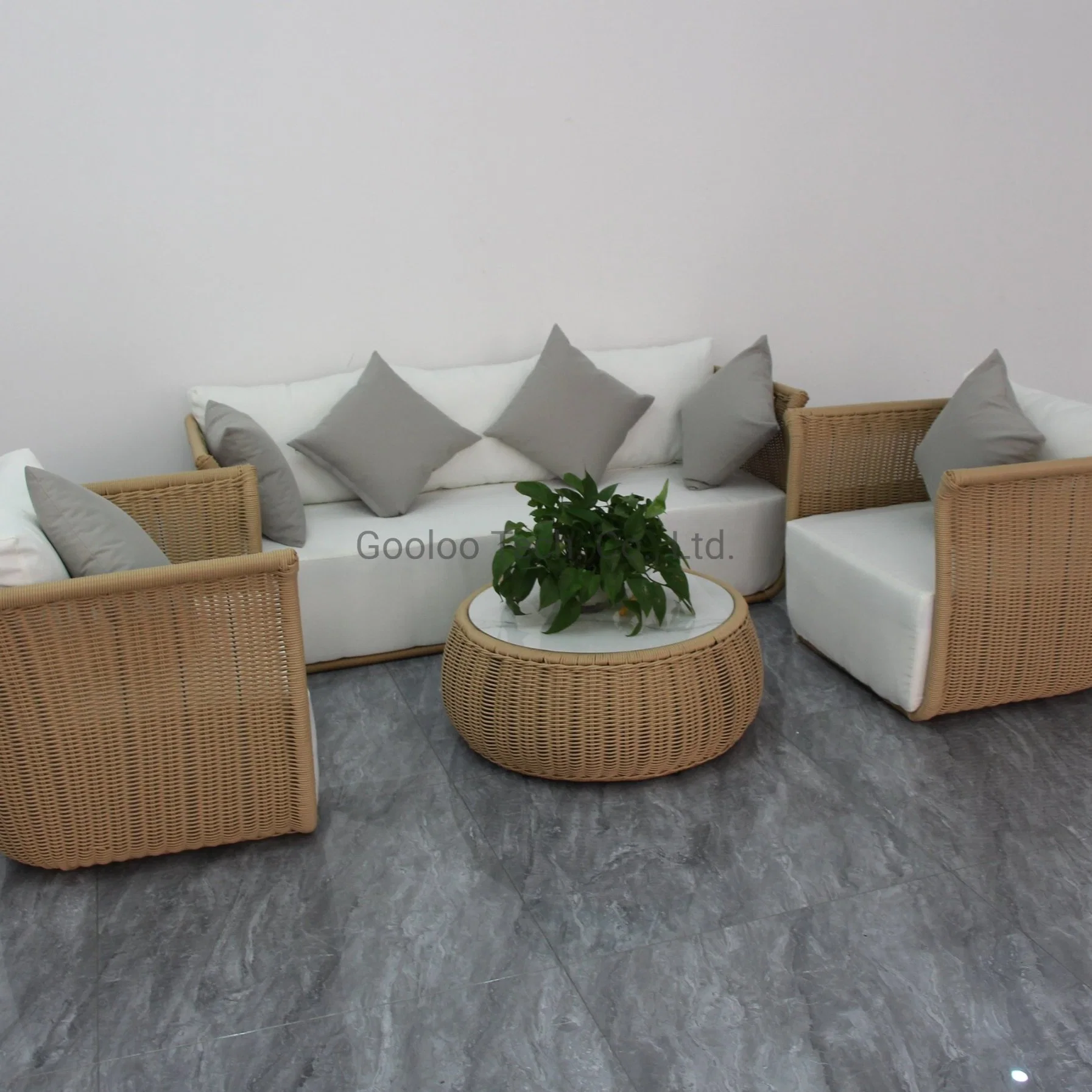 New Arrival Leisure Rattan Wicker Combination Outdoor Sofa Set