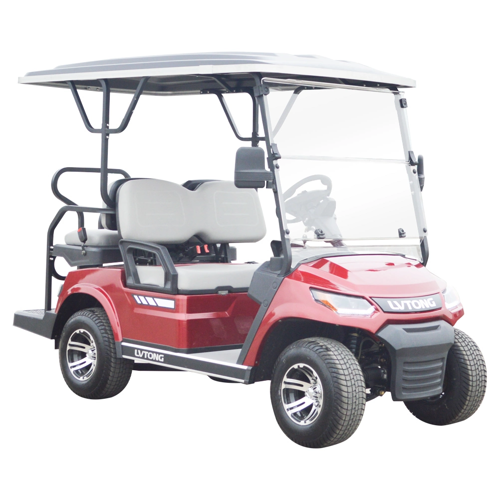 Electric Sightseeing Golf Wholesale/Supplier 4 Seater Golf Cart with Folded Seat