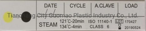 Clase 4 médicos de esterilización en autoclave de vapor químico tira el indicador de prueba