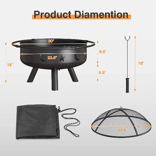 Znew Product Outdoor Gas Firepits Table 30000 BTU Auto Propane Fire Pits