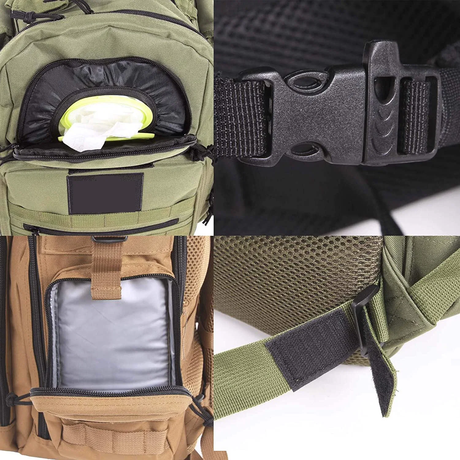 New Design High quality/High cost performance Diaper Bag with Tactical Style Dad Bag Gear Changing Pad Dad Diaper Bag