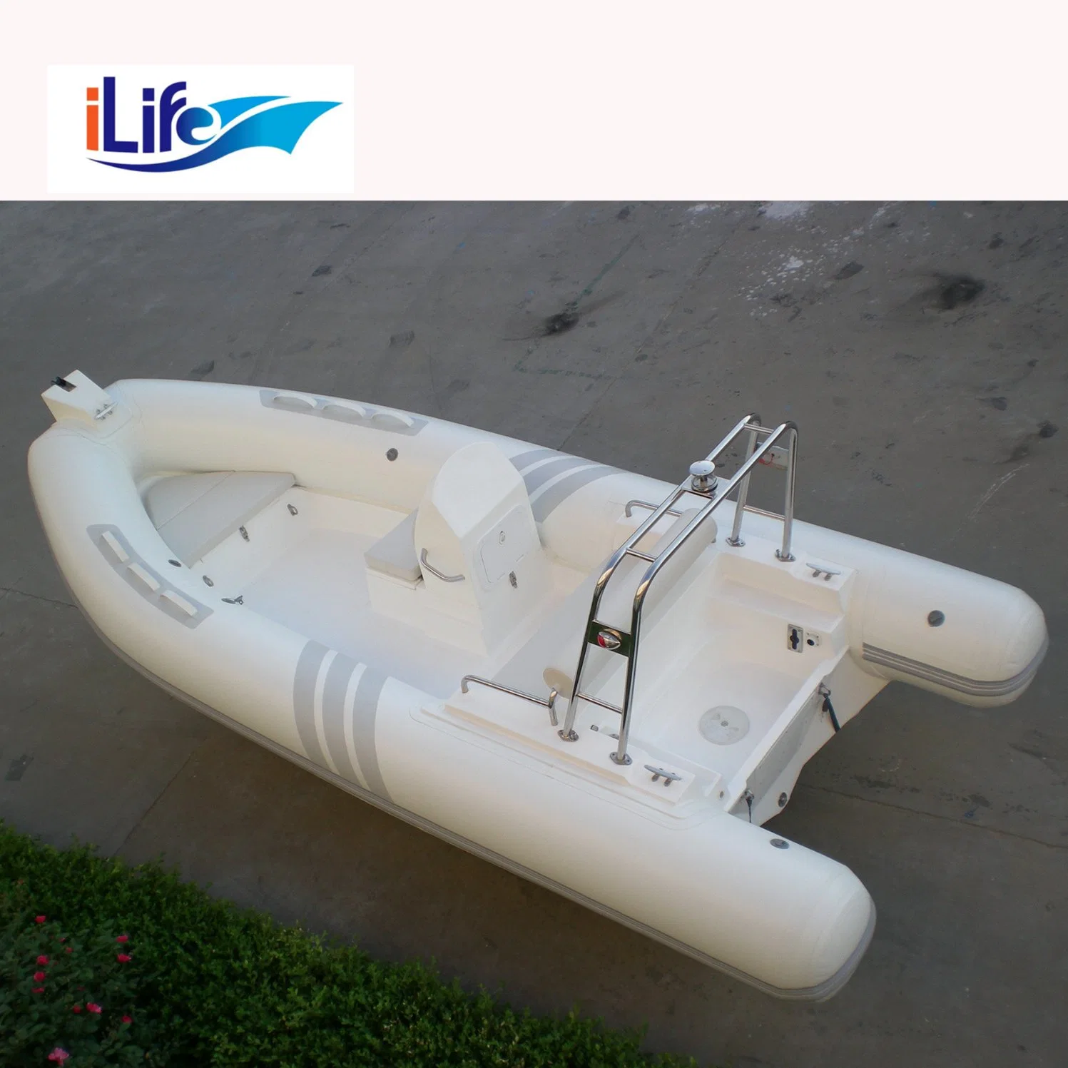 Ilife 1.2 mm PVC Hot Sale 520c Fiberglass Bottom Passenger Boat with Ce