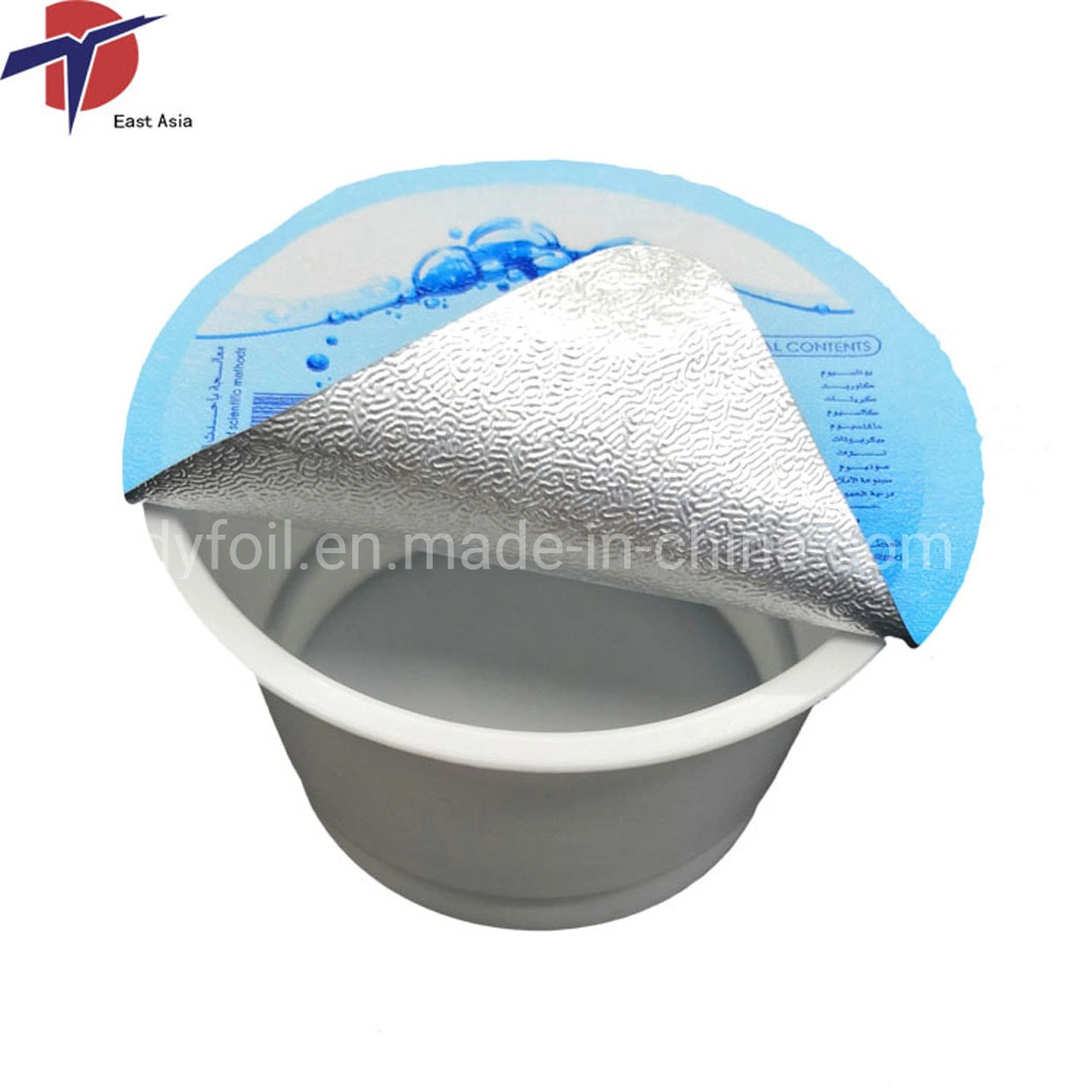 Dairy Packaging Materials Die Cut Aluminum Lids Foil for Yogurt Cup