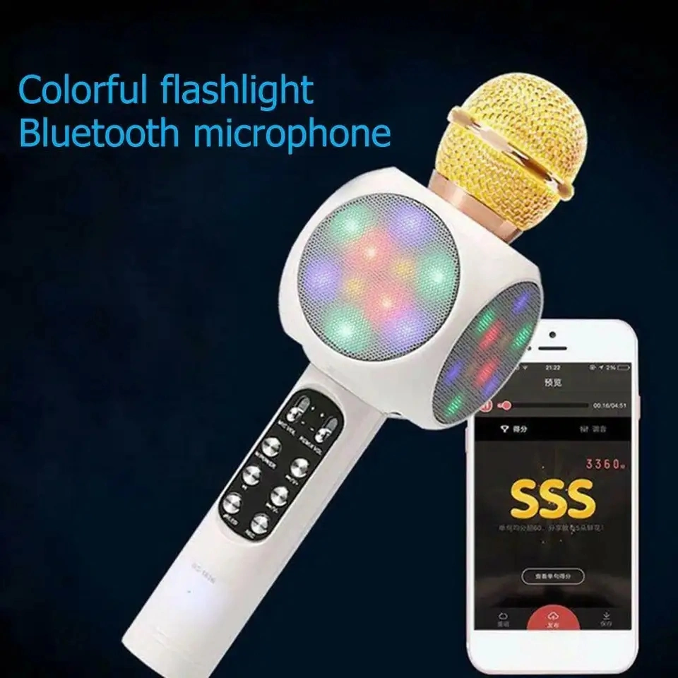 Factory Direct Sale Wireless Home Microphone Ws1816 Handheld Kids Karaoke Player for Home Party KTV Music Singing Playing Mobile Phone Microphone