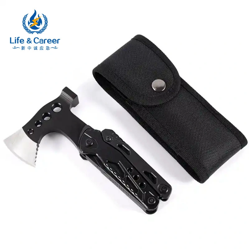 Multifunction Camping Tool with Axe Hammer Plier Knife Set for Camping Hiking Outdoor Survival Gear Kit Outdoor Camping Tool