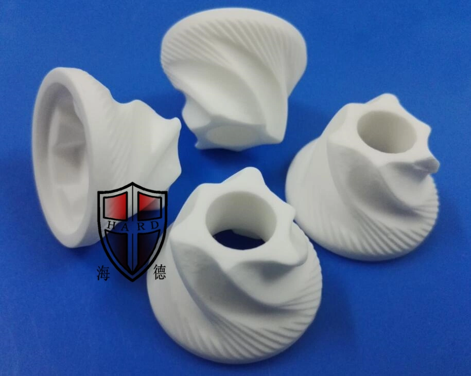 Customized Spiral Helix Alumina Ceramic Machining Parts Factory