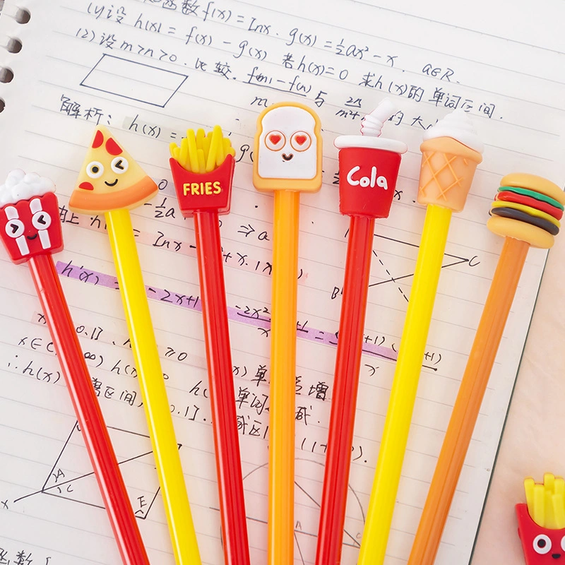 Hot Sale Cute Creative Fast Food Burger Ice Cream Gel Pen