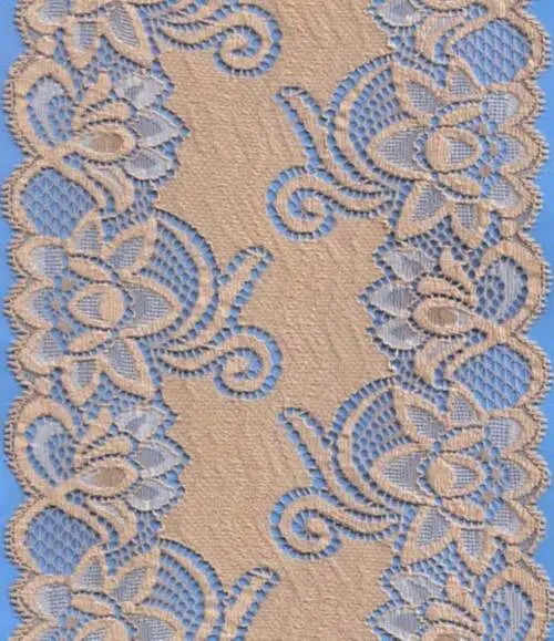 Hochwertige Galoon Lace Textil mit wettbewerbsfähigen Preis Textil Spandex Häkelspitze Aus Nylon