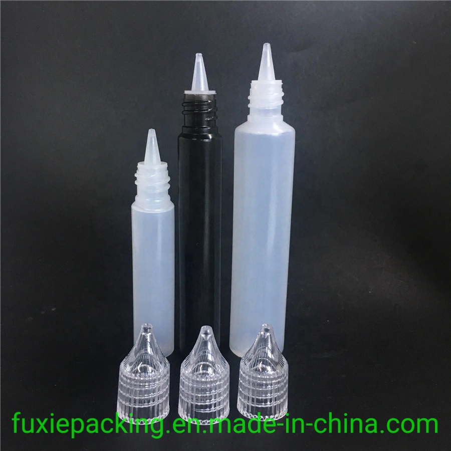 10ml 15ml 30ml PE Plastique Pipette bouteilles Les bouteilles PET vides e liquide avec Crystal PAC pour l'huile de fumée