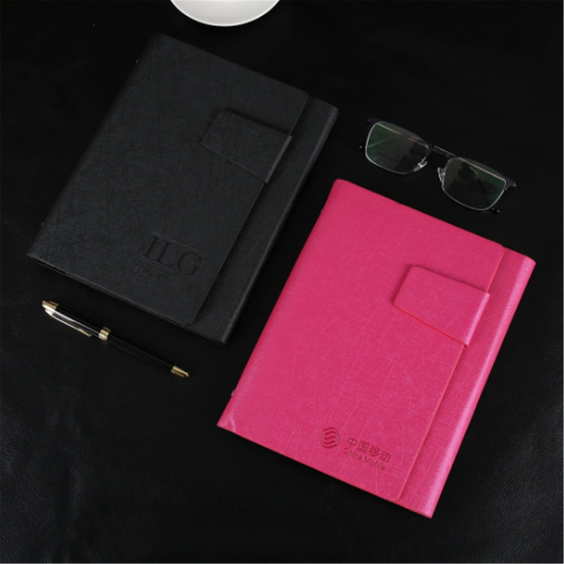 A5 Notepad 3 Fold Elastic Band Notebook Phone Holder Notebook Gift