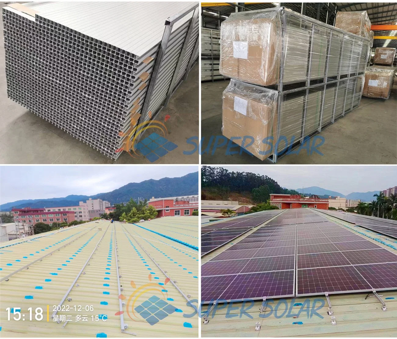 Solar Panel Balcony Railing Aluminum Solar Mounting Rail Solar Power Hot Water System