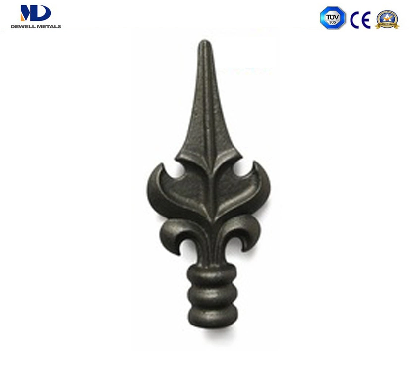 High quality/High cost performance Ornamental Parts Wrought Iron Spear Head