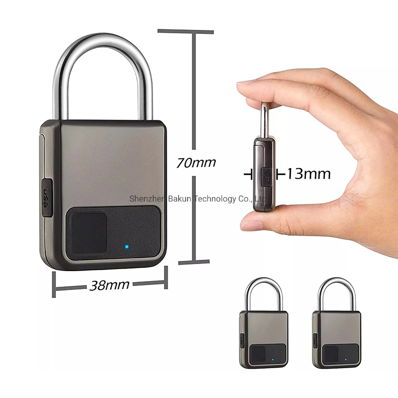 Nuevo Smart colorido candado biométricos de seguridad