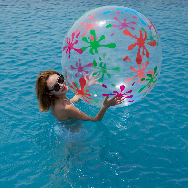 PVC inflable agua ecológica juguetes de juego transparentes Pelota de playa