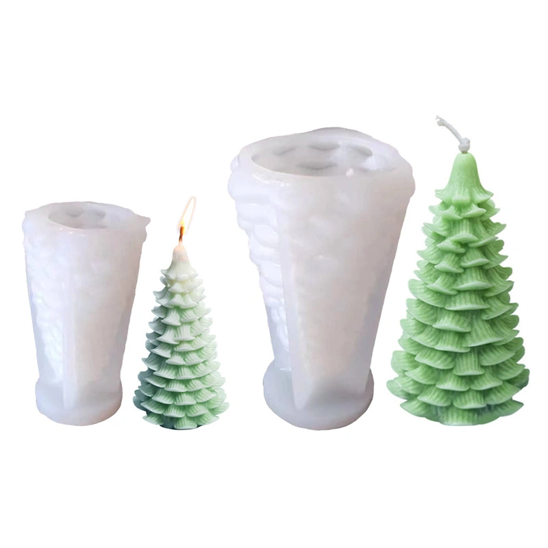 Promoção personalizada do molde de Candle da árvore de Natal decoração do presente para Casamento de festa
