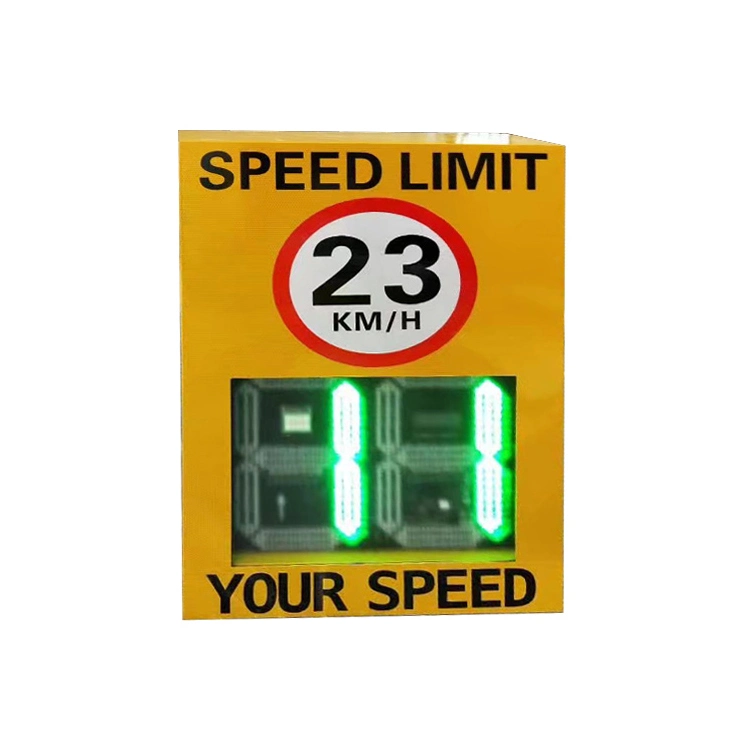 Solar Traffic Vehicle Speed Detector Speed Gun Detection Limit Measurement LED Radar Speed Display Signs Road Safety Warning Sign