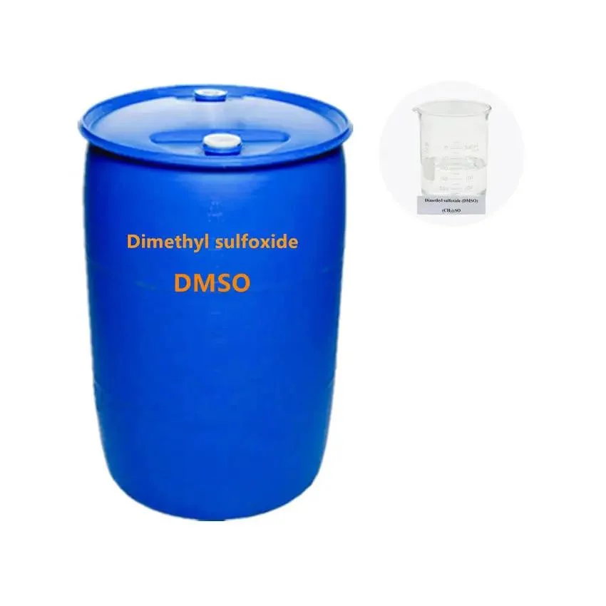 China Fabricante suministro DMSO químicos intermedios Dimetil sulfoxide en Stock