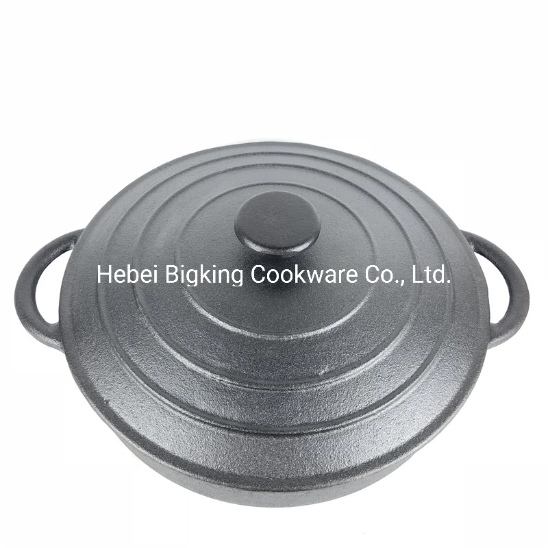 12-Inch Cast-Iron Vegetable Oil Pot, Seafood Stew Pot, Soup Pot