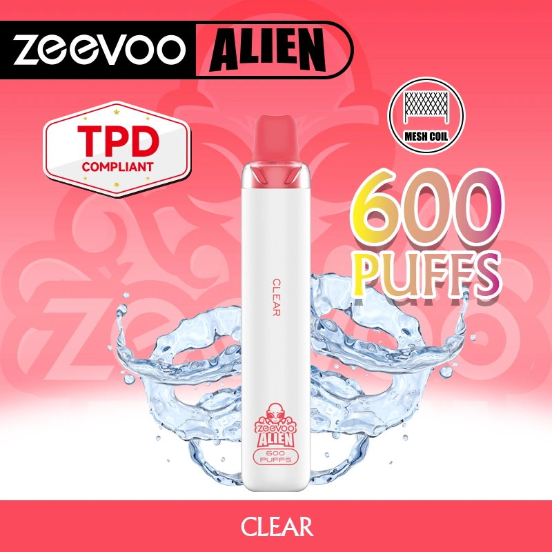 Europa mais recente Design Zeevoo Alien descartável Vape e cigarro 600 Puffs Pod com TPD &amp; UFI