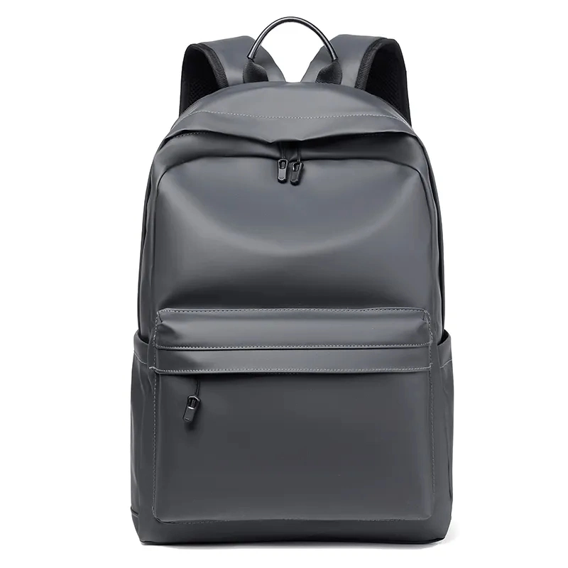 Meilleur sac à dos en cuir PU de qualité supérieure, durable, décontracté, simple, imperméable, pour voyager avec un ordinateur portable, pour hommes.