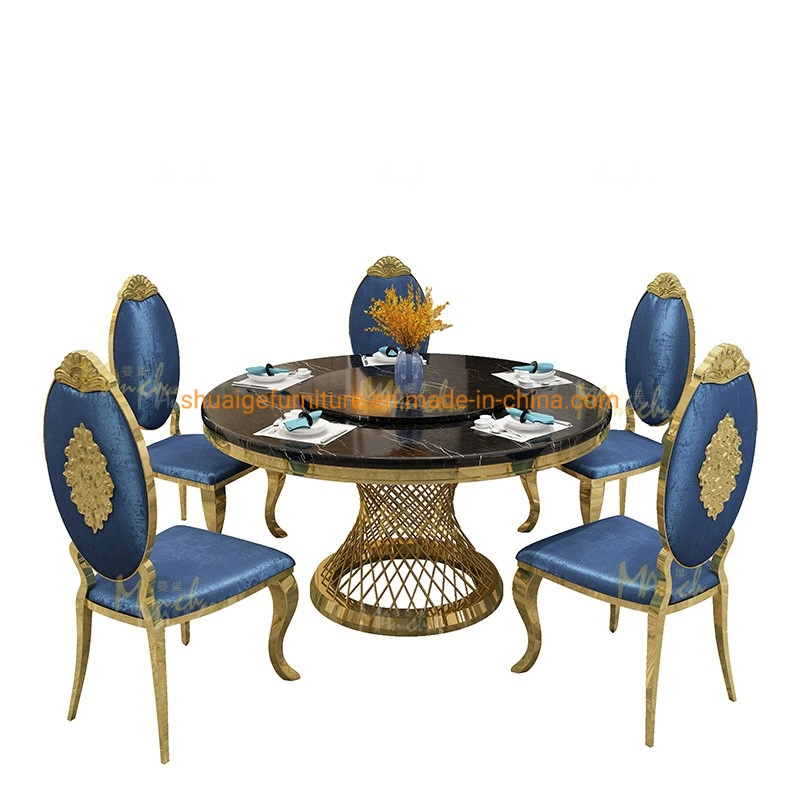 Cheap Price Event Furniture Wholesale/Supplierr Silver Stainless Steel Round Cake Dining Table