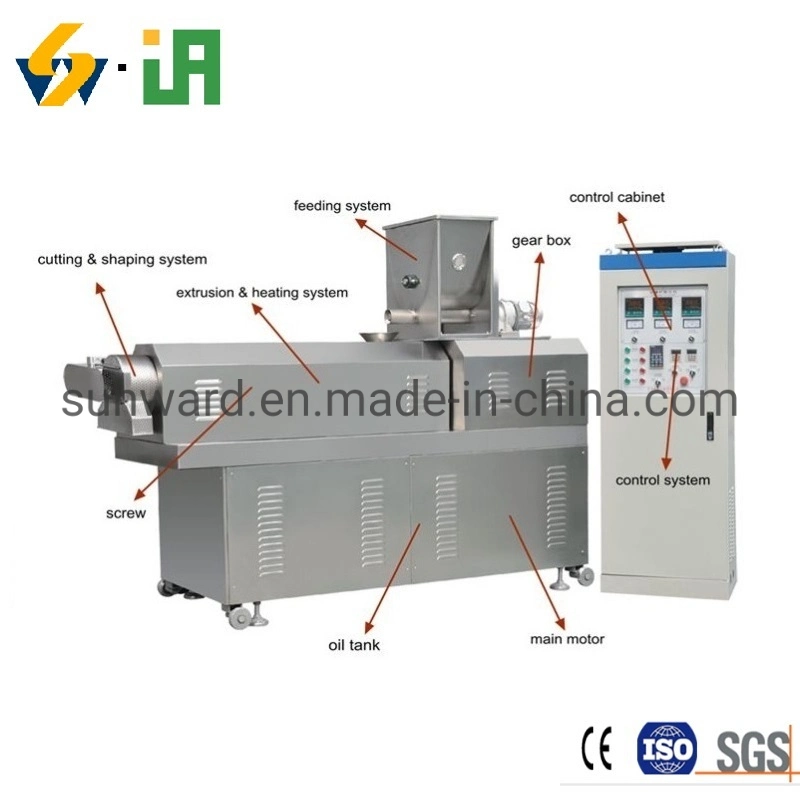 Automatic Twin-Screw Extruded Duran Wheat Millet Corn Konjac Couscous Extrusion Production Line Making Machine Equipment