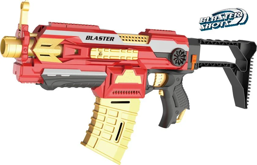 Pistola de Juguete Blaster Shots, Motorizada y de Disparo Automático Eléctrico, Compatible con Pistolas de Juguete Nerf