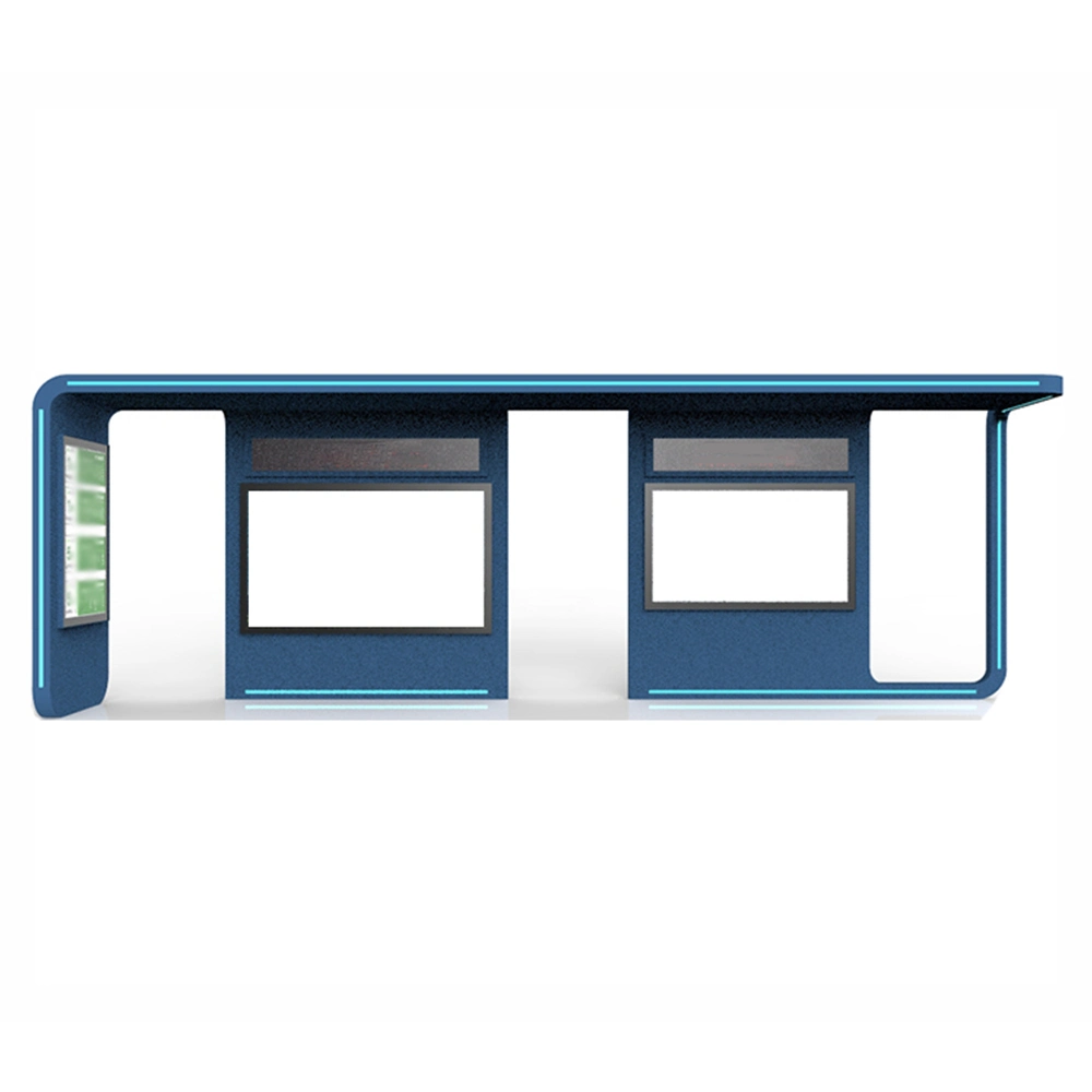 Popular Tempered Glass Bus Shelter Stainless Steel/Metal Bus Stop Shelter