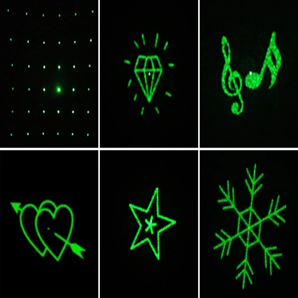 Profusion Six Patterns for Light 6in1 Glass Laser Grating Lens