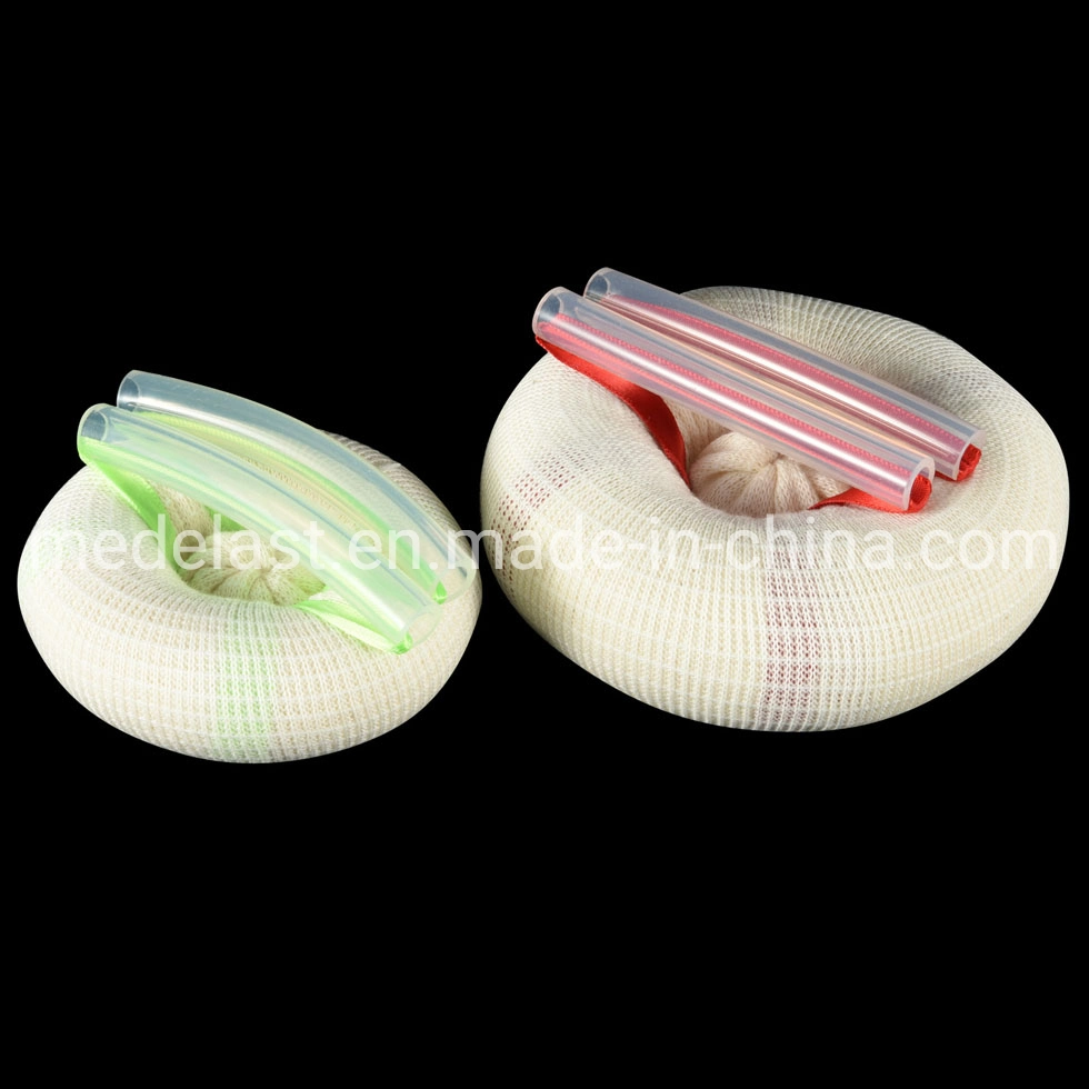 Exsanguinização e ligadura elástica tubular do dispositivo hemostático com anel de silicone Interior para utilização cirúrgica