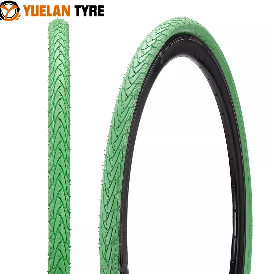 Wholesale/Suppliers Color High Speed 700*23c Street Bicycle Tire Road Racing Bike 700*35c Green and Pink Color Tire Tyre 27tpi