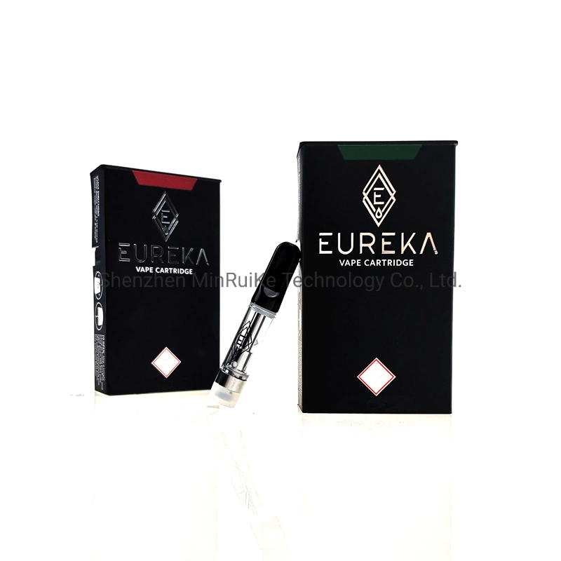 Newest Empty Eureka Cart Ceramic Vape Cart 0.8ml Glass Vapor Childproof Box Tank No Leakage Atomizer Diamond Packaging