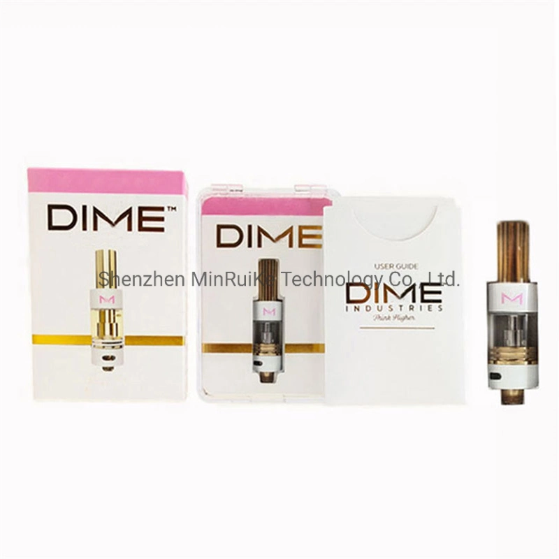 Dime Disposable E-Cigarette Vape Pen Kit 320mAh 360mAh Battery 0.5ml Empty Ceramic Coil Thick Oil Cartridge Tank Gift Box