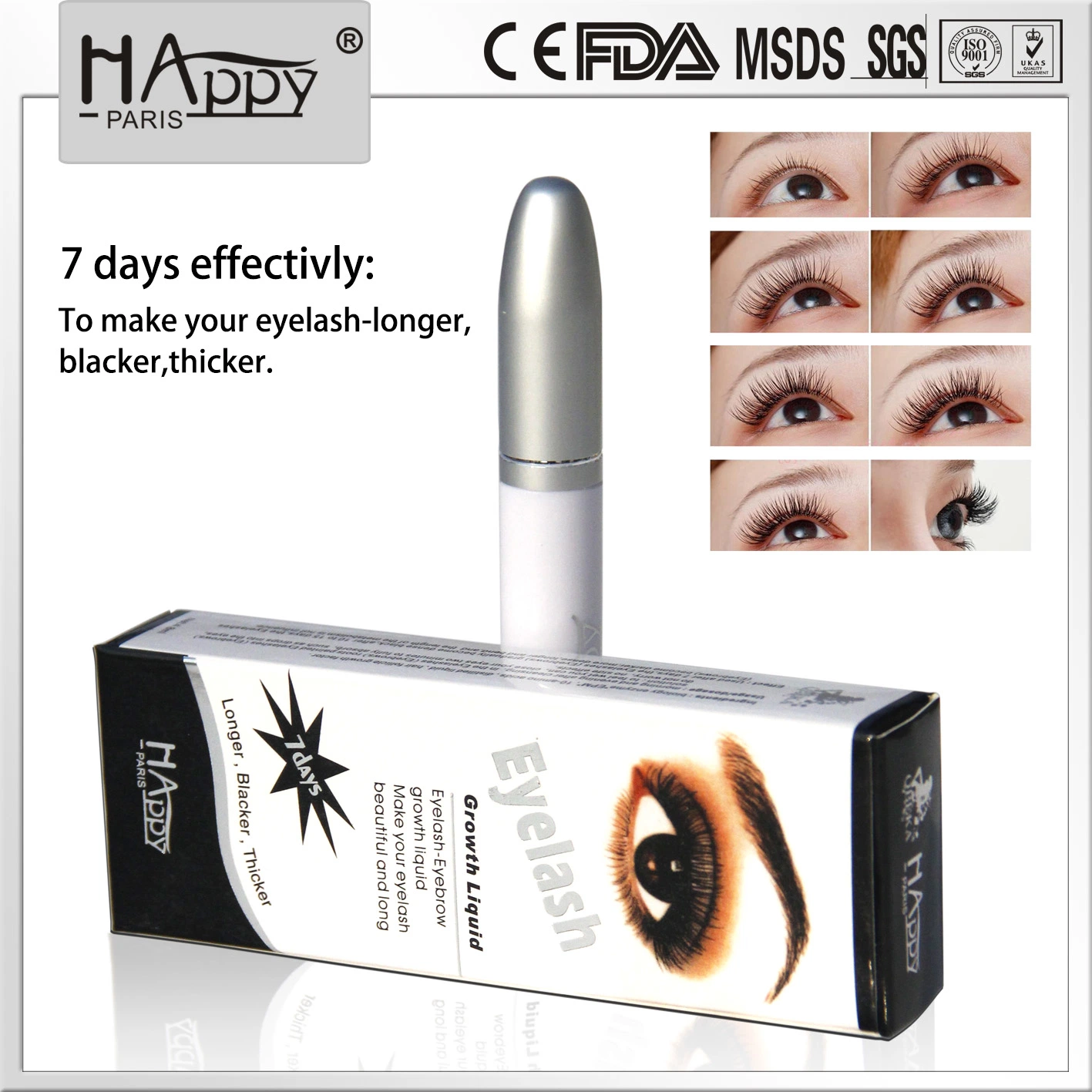 FDA Ce Eyelash Growth Serum Happy Paris Eyelash Growth Serum Eyelash Treatment Product