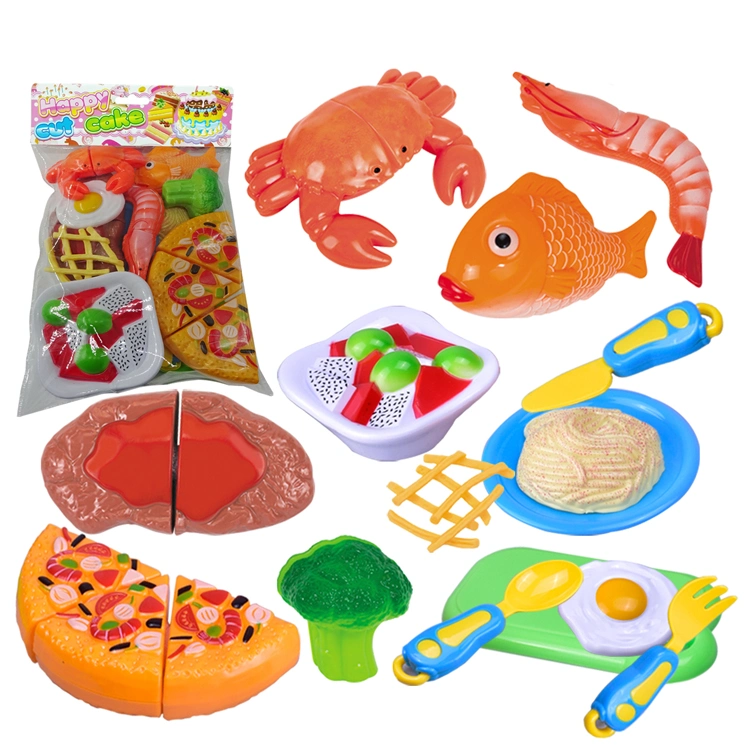 Vorgeben Spiel Essen Obst und Gemüse Schneiden Spielzeug-Set, Kinder Kinder Küche Spielzeug Kochen Set für Mädchen, Spielen Küche Set für Kinder
