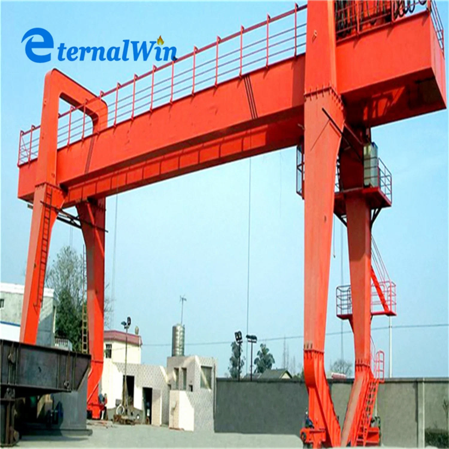 Original Factory Remote Control Double Girder Gantry Crane 10 Ton 20 Ton 45 Ton with Trolley Winch