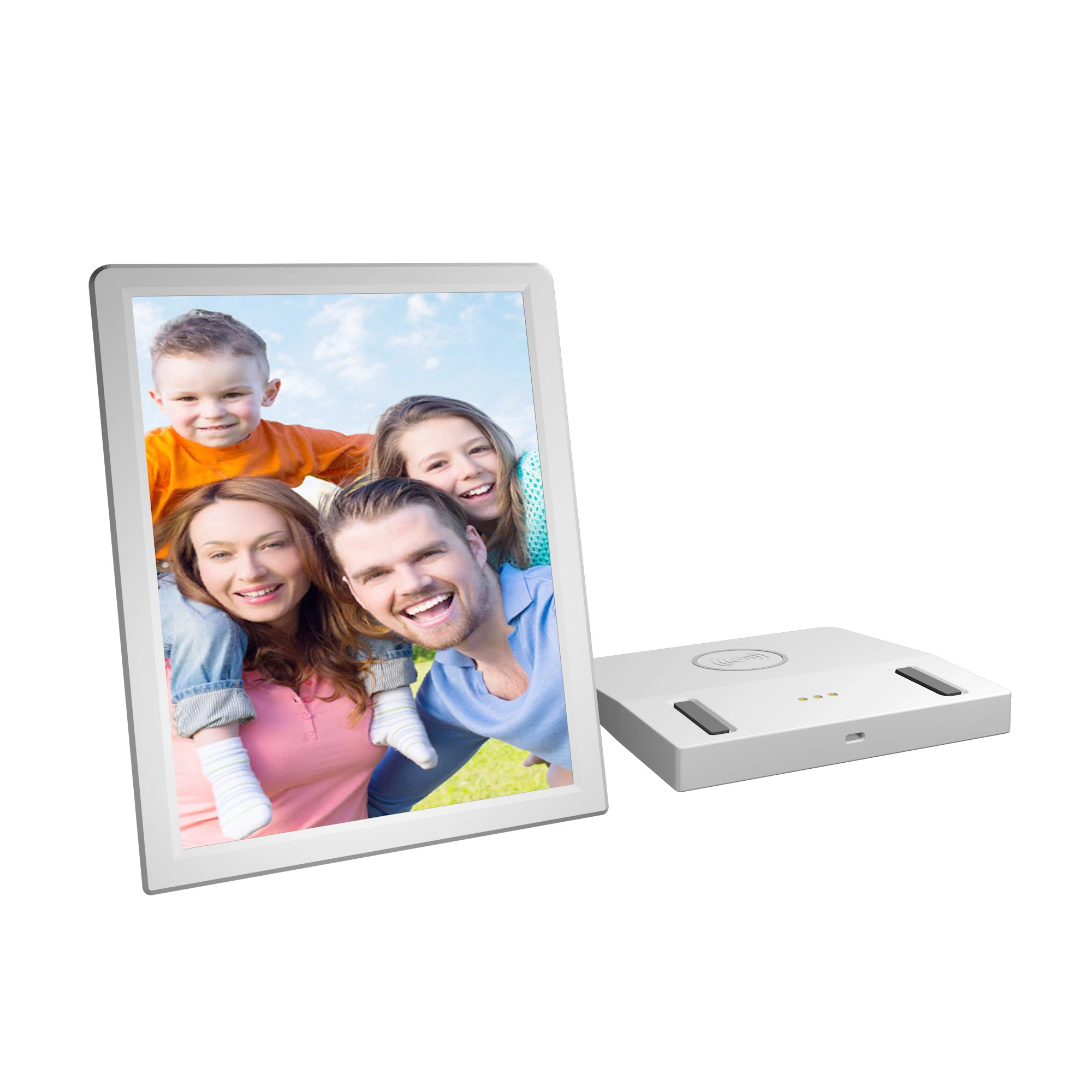 Cloud Server New Battery Operated Wireless Charger WiFi Digital Photo Frame